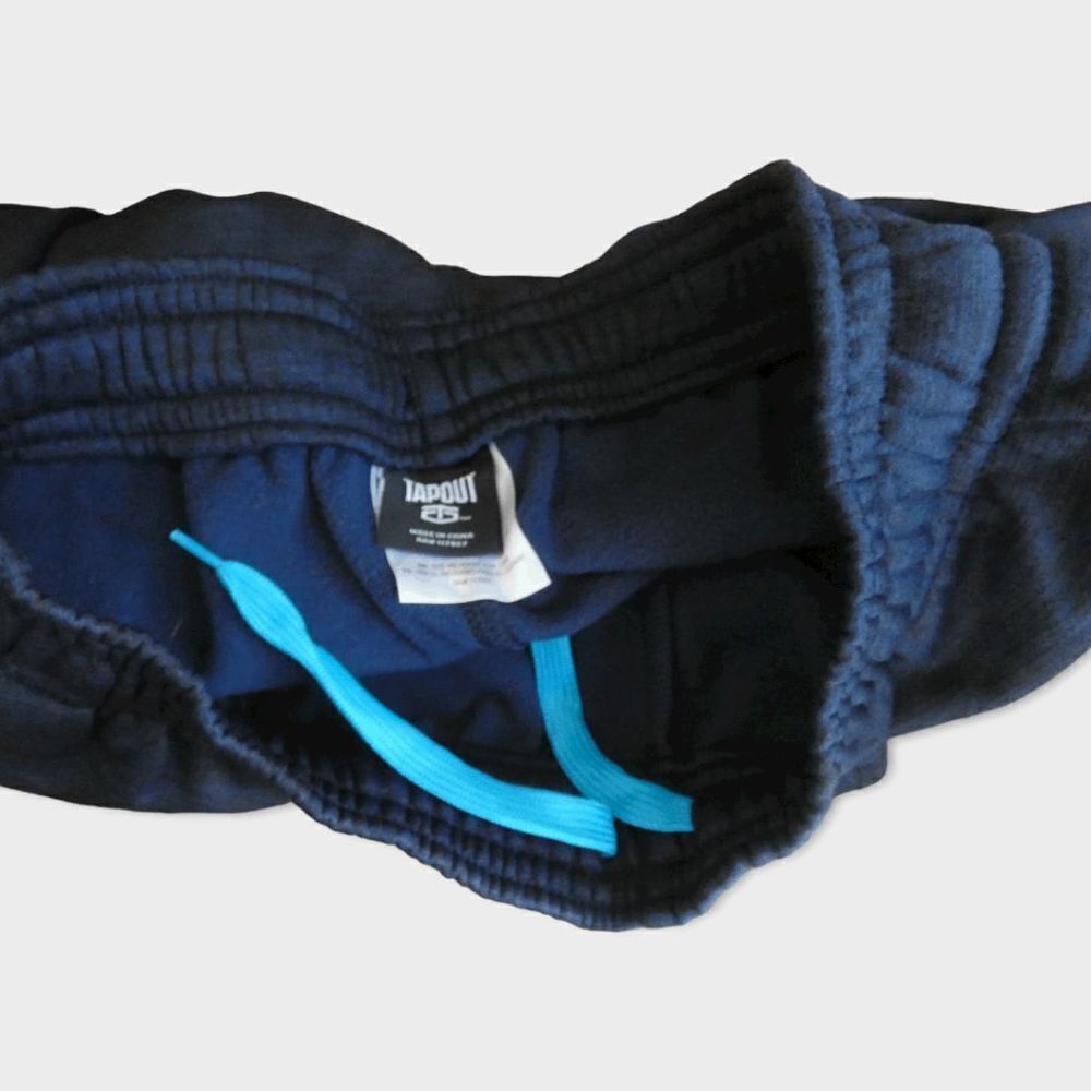 Tapout Men's Dark Blue Athletic Drawstring Zip Ankle Sweatpants Size M - Picture 6 of 8